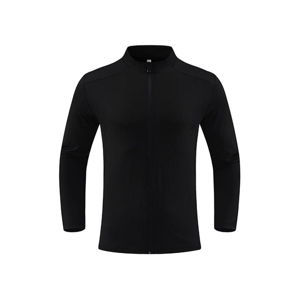 Herren Slim Fit Stehkragen Yoga- & Laufjacke