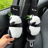 Car Seat Belt Shoulder Cover Cute Panda Children Neck Plush Protective Cover Interior Decoration Supplies