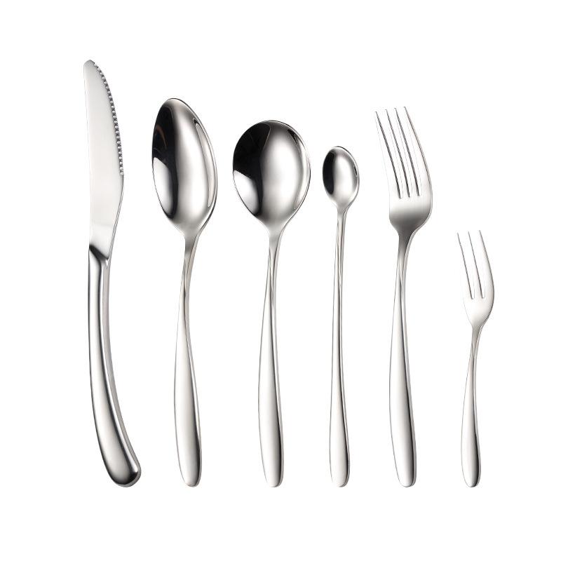 304 Stainless Steel Tableware Knives, Forks and Spoons Multi-specification COST Mirror Polished 201 Restaurant Gifts Tableware Thick