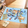Bluey 153 Customize Your Name Floor Rug Office Rug Perfect for Entryway Bedrooms Kitchen Outdoor Antislip Carpet Office home decor