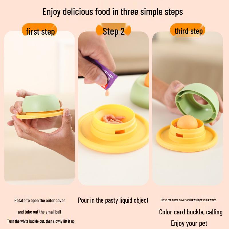 Neues Katzenspielzeug: Lecken und Lecken Langsamfressnapf zur Zahnreinigung und Beschäftigung