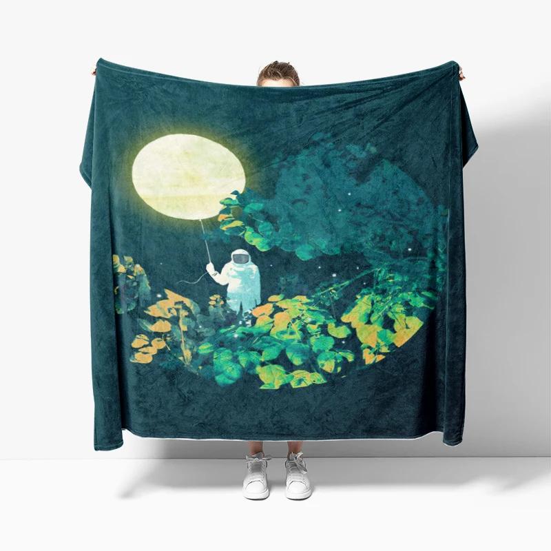 Home Decoration Plush Sofa Blanket Anime Animals Bedspread On the Bed Anime Fluffy Soft Blankets Thick Blanket for Winte