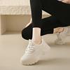 CRLAYDK Summer Chunky Sneakers for Women Platform Mesh White Casual Dad Shoes Comfortable Ladies Wedge Walking Sports Tennis