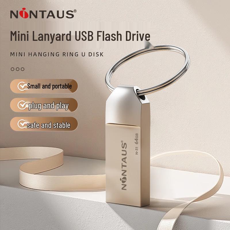 Jinzheng N-33 All-Metal Waterproof USB 2.0 Flash Drive with Steel Ring