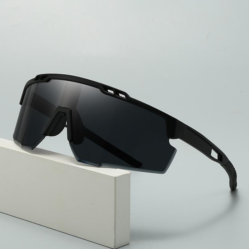 New Outdoor Fashion Riding Windproof Glasses With Large Frame Integrated Uv Protection Sports Sunglasses 54