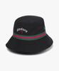 Diadora Woven Striped Bucket Hat Black