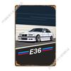 E Bimmer Low Style Metal Plaque Designing Iron Club Decoration Wall Cave Tin Sign Poster