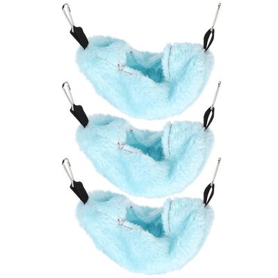 3 Sets Papageienkäfig Vogelzelt Bett Haus Hängematte Hamsternester Kleintierzubehör