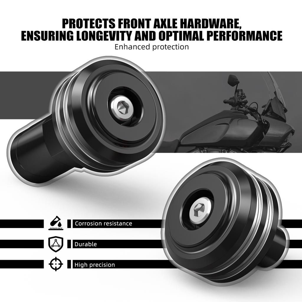 Motorcycle Front Wheel Axle Nut Caps for Harley RH1250S Sportster S 2022-2024 RA1250 Pan America 1250 21-23 Front Axle Sliders