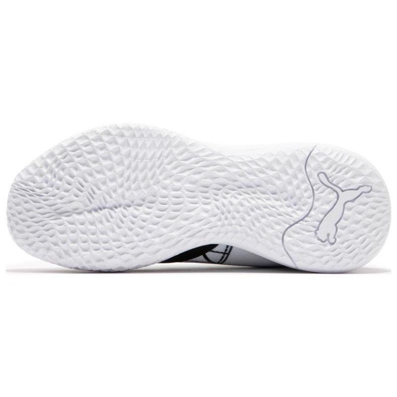 PUMA Playmaker Pro Courtside Unisex Non-slip Basketball Shoes Black White 378324-01