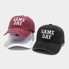 American washed old GAME DAY letter embroidered baseball cap women's street casual cap men's hat