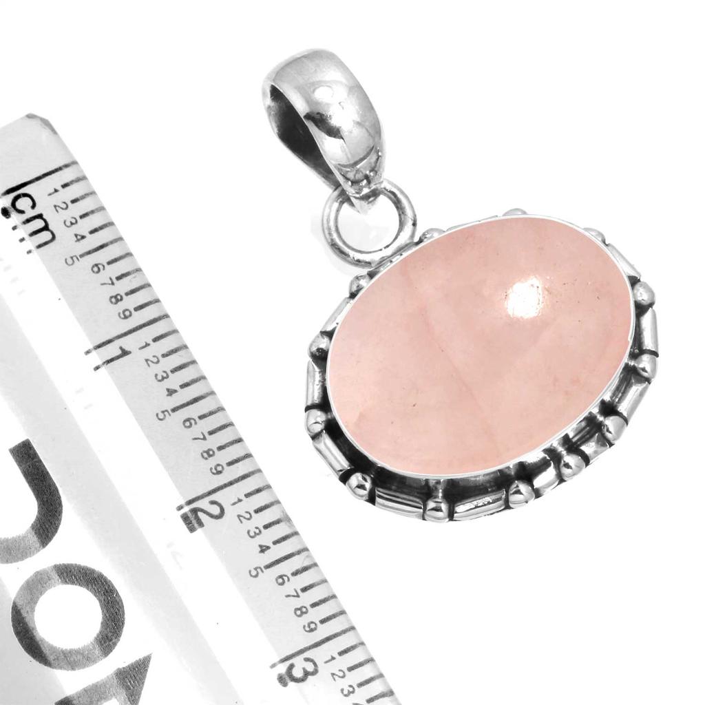 925 Sterling Silver Pendant Women Gemstone Handmade Jewelry Friendship Day Gift Malachite Moonstone Rose Quartz Red Stone Smoky Topaz Tiger Eye