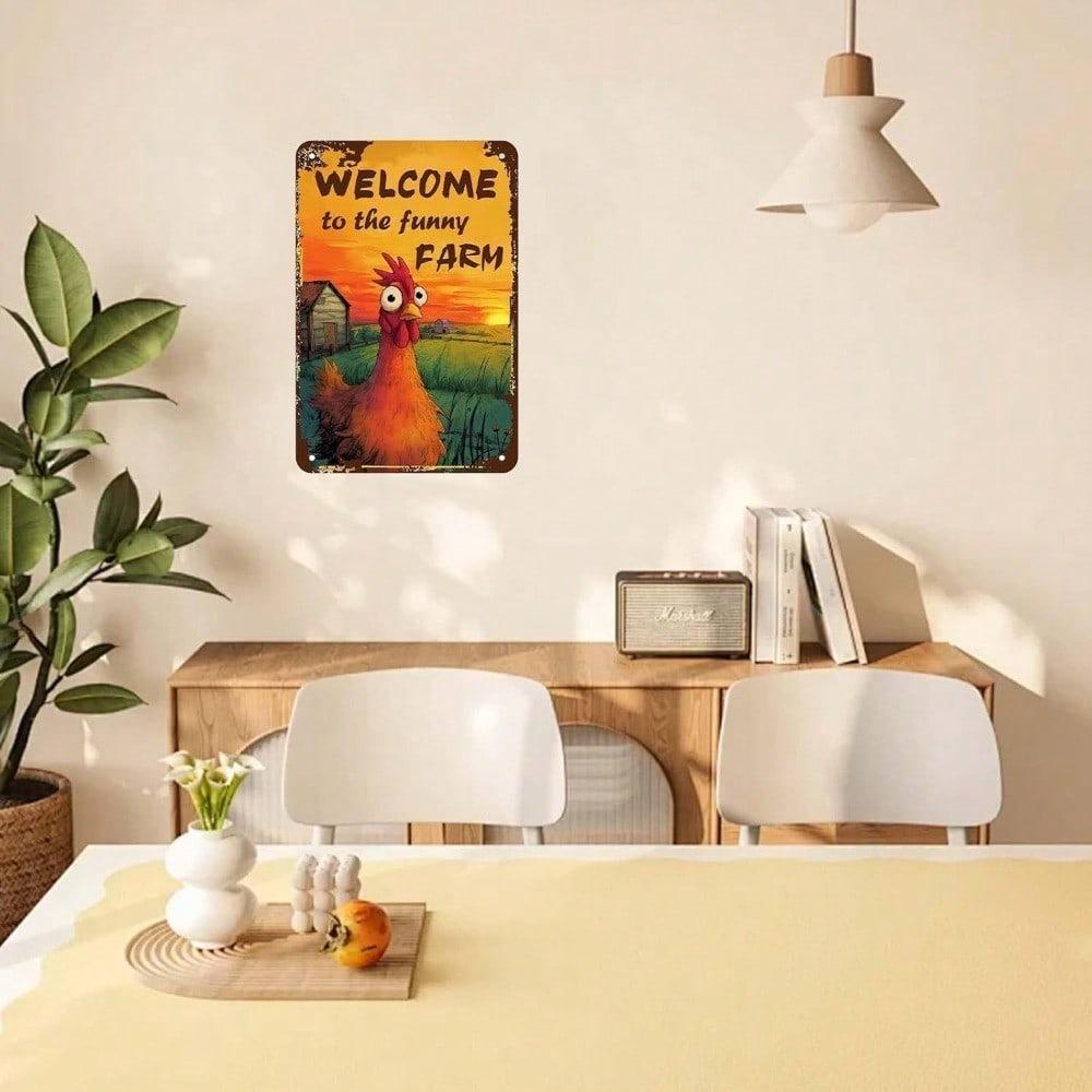 Vintage Farm Metal Sign Wall Decor Kitchen Home Tin Plaque