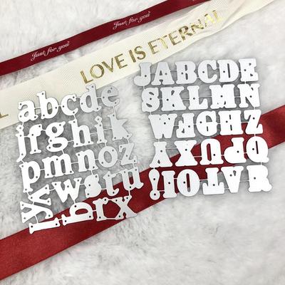 Upper and Lower Case English Letter Design Style Metal Cutting Dies DIY Scrapbooking Embossing Stencil Paper Craft Album Template