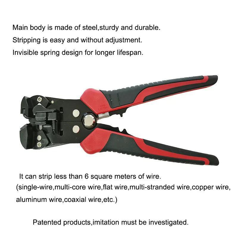 Three-in-one Automatic Wire Stripping Pliers Stripping Knife New Electrician Cable Cutting Tool Crimping Pliers 0.2-6mm²