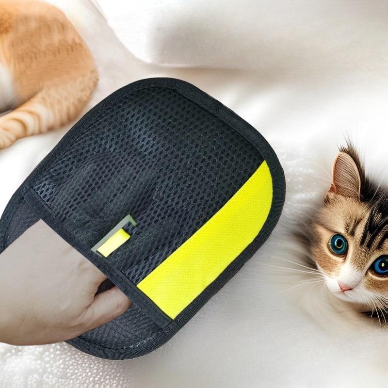Pet Electrostatic Depilation Gloves, Bidirectional Brush for Collecting Cat and Dog Hair, Essential for Pet Keeping, Home Carpet and Sofa Depilation