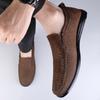 Fashion High Quality Hand Sewn Thread Genuine Leather Shoes Men Loafers Business Casual Shoes Classic Soft Leather Breathable Flat Shoes