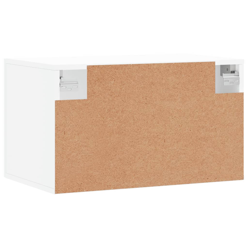 Vidaxl Szafka Wisząca, Biała, 60X36,5X35 Cm, Materiał Drewnopochodny