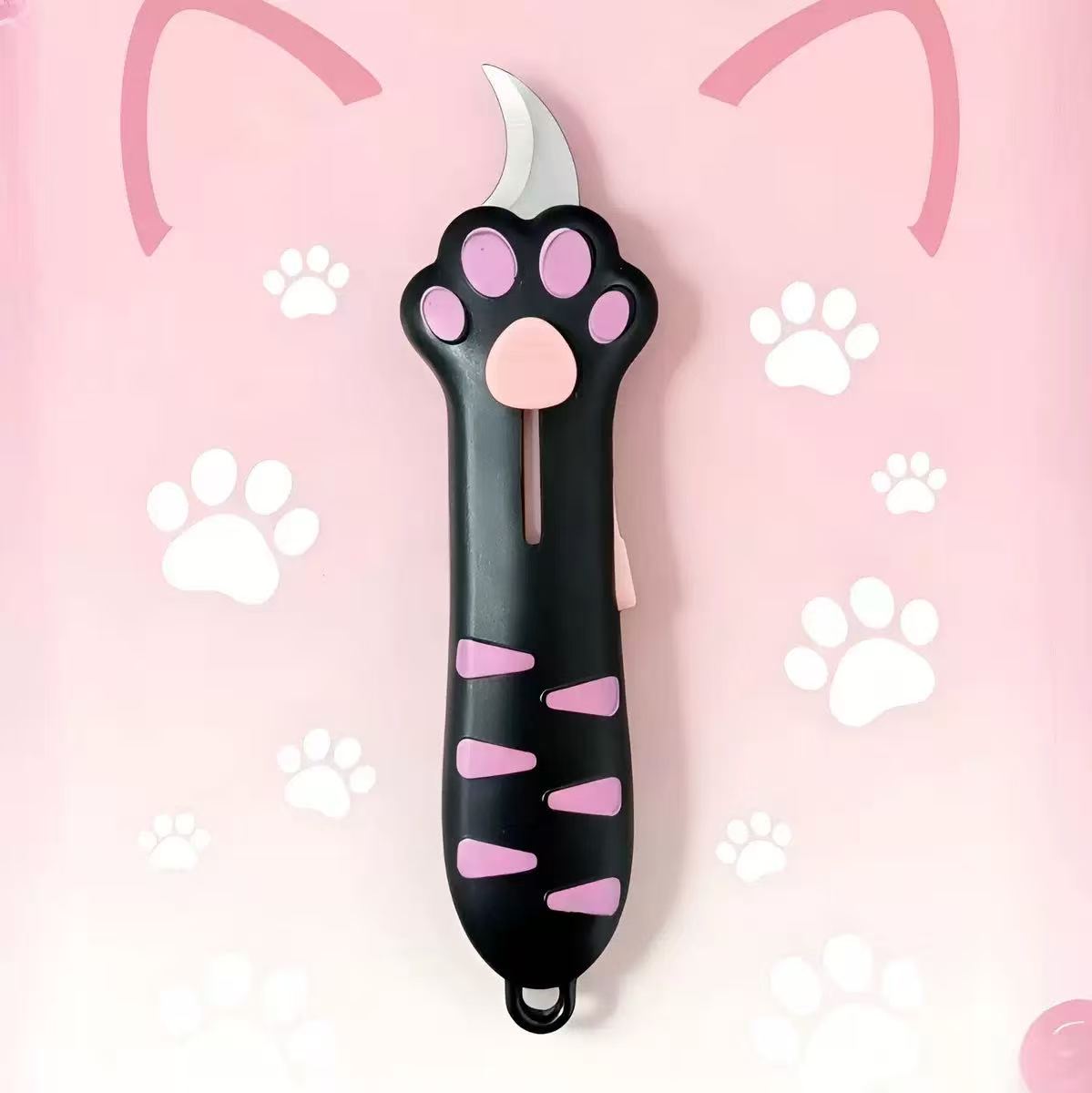 

Mini Portable Cat Claw Utility Knife Cute Cat Paw Sharp Box Cutters Creative Hand Account Decor Paper Cutting Tools Art Supplies