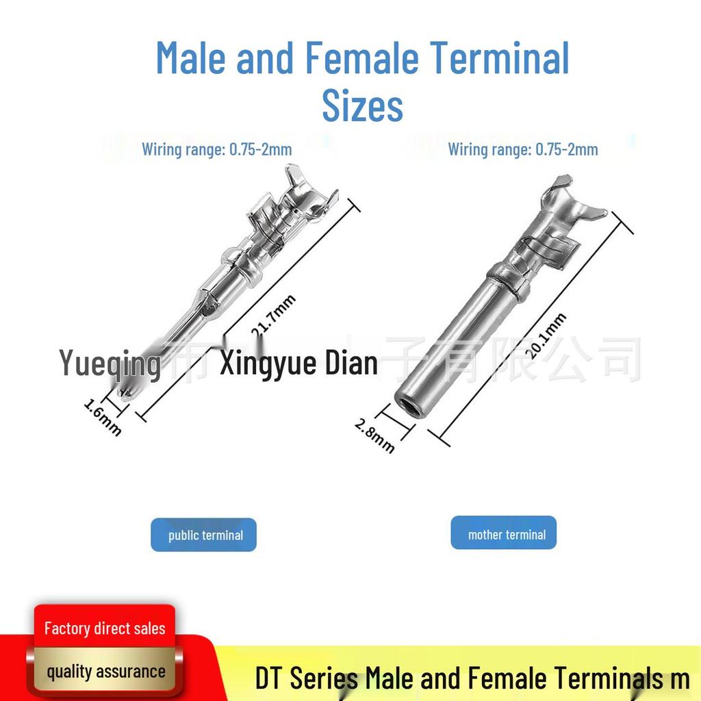 DT Series 2-12 Pin Waterproof Auto Connector (Deutsch Type) with Crimped Terminals