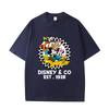 D06-93 MINISO 2026 Summer High-quality Printed Pure Cotton Shoulder Style Men's and Women's Round Neck Short Sleeved Couple T-shirt