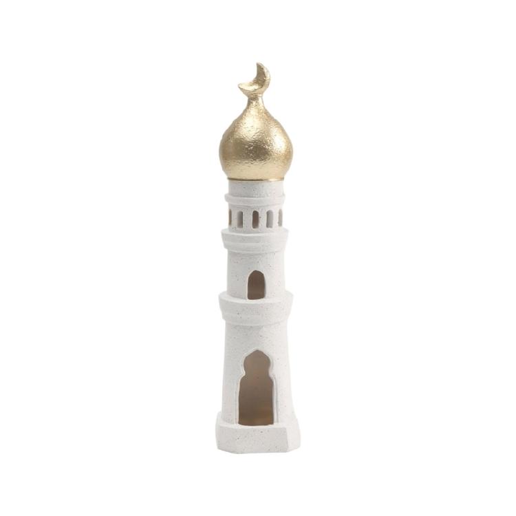 

Delicate Mosque Sculpture Craftsmanships Resin Castles Figurine Cultural Home Accent Suitable for Children Room Study