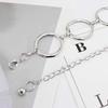 Korean Style Spring and Summer Fashionable Elegant Shiny Circle Waist Chain for Women with Dress Decorative Metal Large Ring Belt for Women
