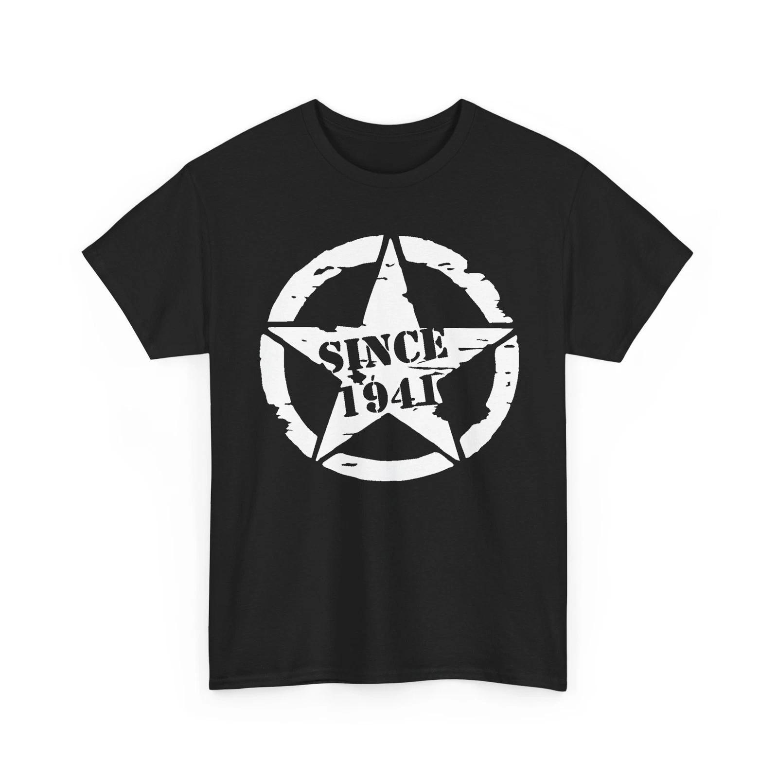 Oscar Mike Since 1941 Tattered Military Star Unisex Heavy Cotton TShirt 3XL
