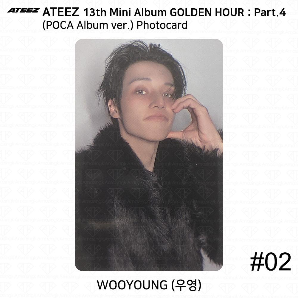ATEEZ 13. Mini-Album Golden Hour Teil 4 POCA Album Version. Fotokarte