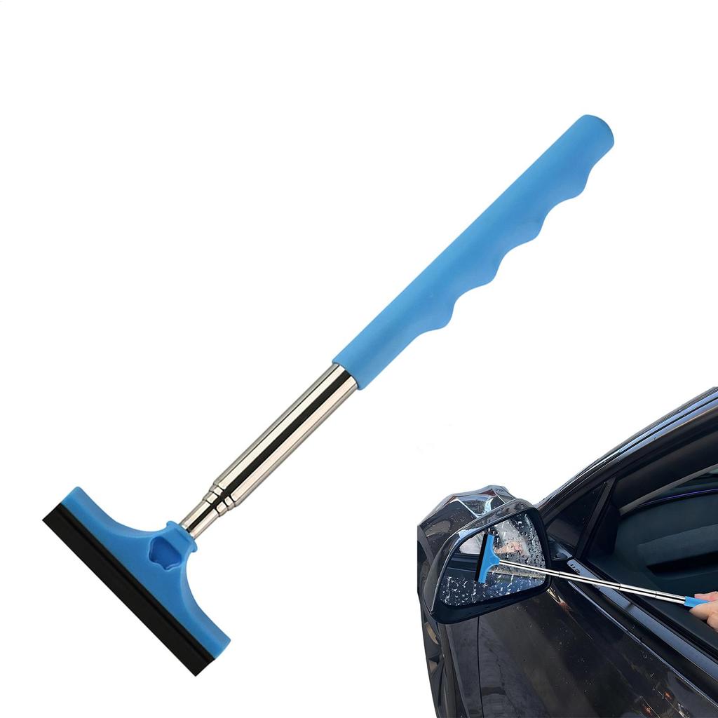 Tragbarer Auto-Fensterabzieher Auto-Fensterreinigungswischer mit rutschfestem Griff Wischer Auto-Seitenspiegel-Reinigungswerkzeug