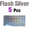 5 Sheets 8x4 Inch Fishing Lure Holographic Fish Scale Sticker - Adhesive Luminous Tape for Lure Making, Metal Baits, DIY Craft