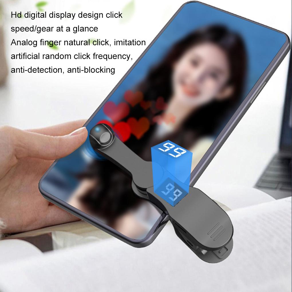 Digital Auto Screen Clicker for Smart Phone Apps Video Live Streaming Gadget Smartphone Game Screen Touch Tripods Tapper