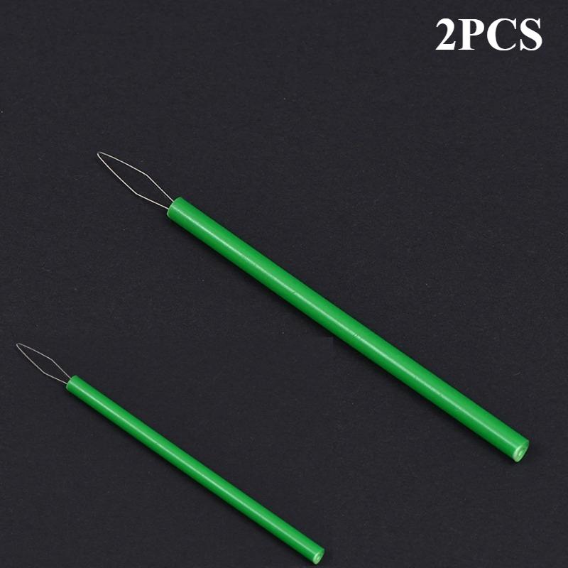 1/2 Stück Verlängertes Nadeleinfädler-Set für Nähmaschine, Handnähen, Stickerei, Perlenwerkzeug, DIY-Bastelzubehör (Gemischte Farbe)