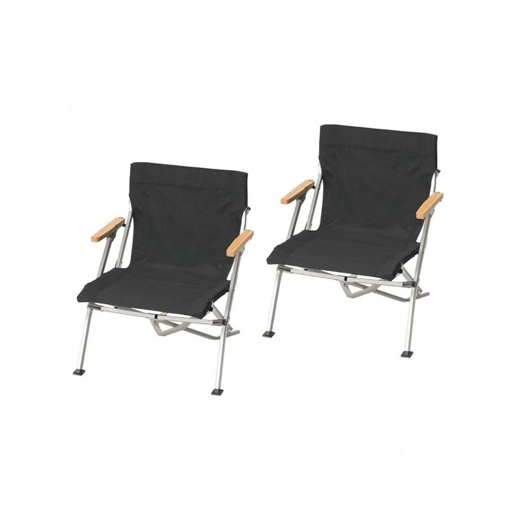 Snow Peak Entry Lounge Chair Short 2-Piece Set SET-093 Outdoor Camp Deck