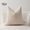 Three Dimensional Texture Pillowcase Corduroy Pillow Cover, Bubble Throw Solid Color Pillowcase, Decorative Sofa Cushion Cover Modern for Couch