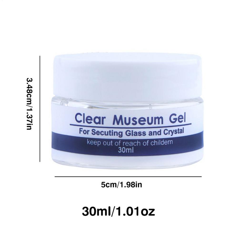 Museum Gel Clear Removable Museum Paste Putty Wax Removable Reusable No Residues Clear Adhesive Exhibits Putty Prevent Vibration