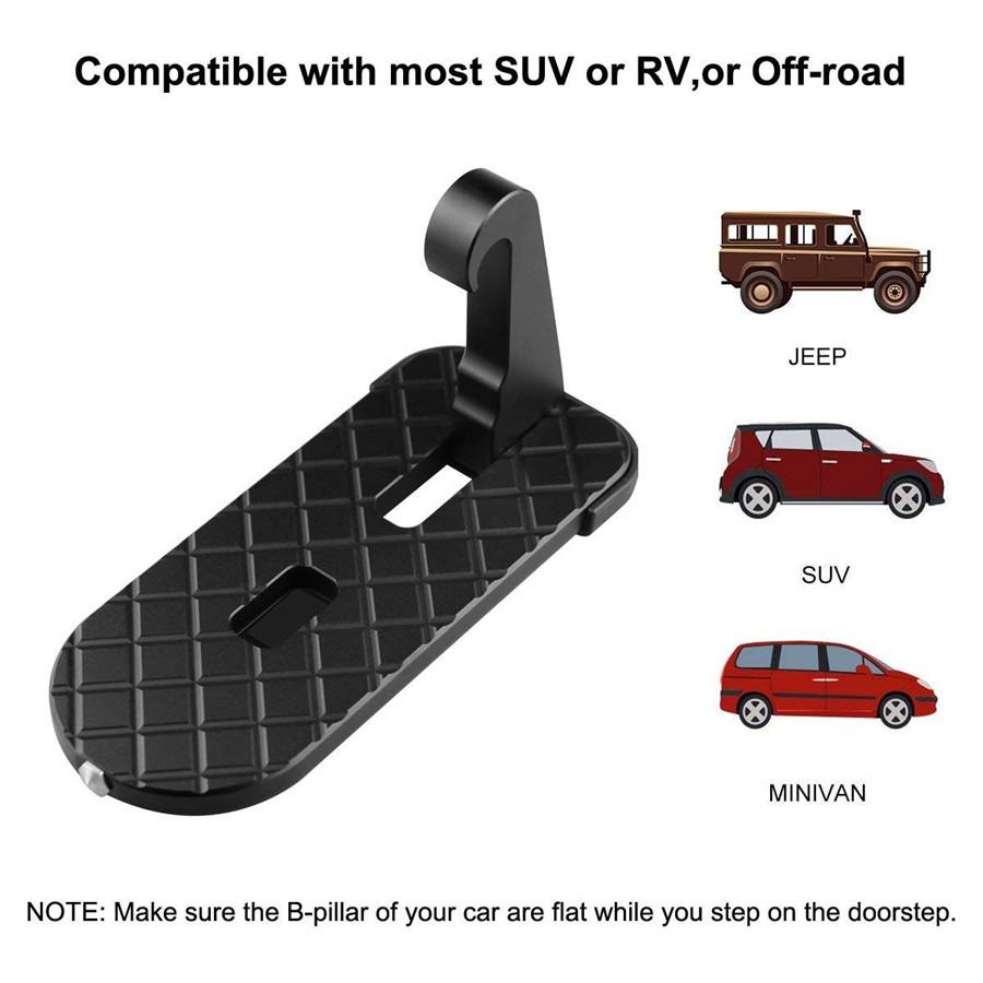 Universal Upgraded Lengthened With Rubber Protector Car Doorstep Vehicle Folding