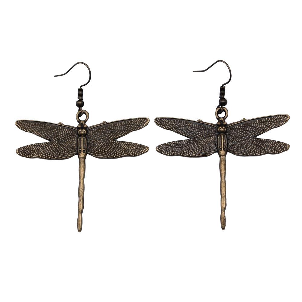 Filigree Butterfly Dangle Earrings Retro Boho Openwork Butterfly Drop Earrings Vintage Jewelry