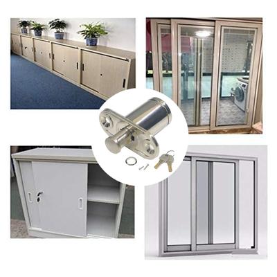 Anti Theft Furniture Sliding Door Lock Stainless Steel Cylinder Key Operated For Secure Closures On Cabinets Drawers