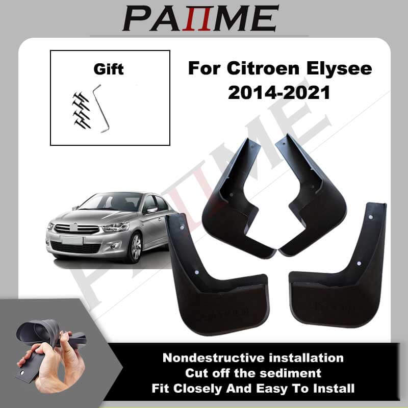 

Автомобильные брызговики для Citroen Elysee 2014 2015 2016 2017 2018 - Брызговики Брызговики Передние Задние Брызговики Брызговики