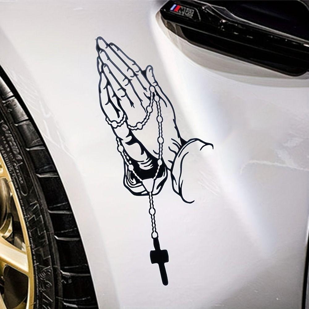 Self Adhesive Prayer Gesture Decoration Stickers  Theme Styling Decorative