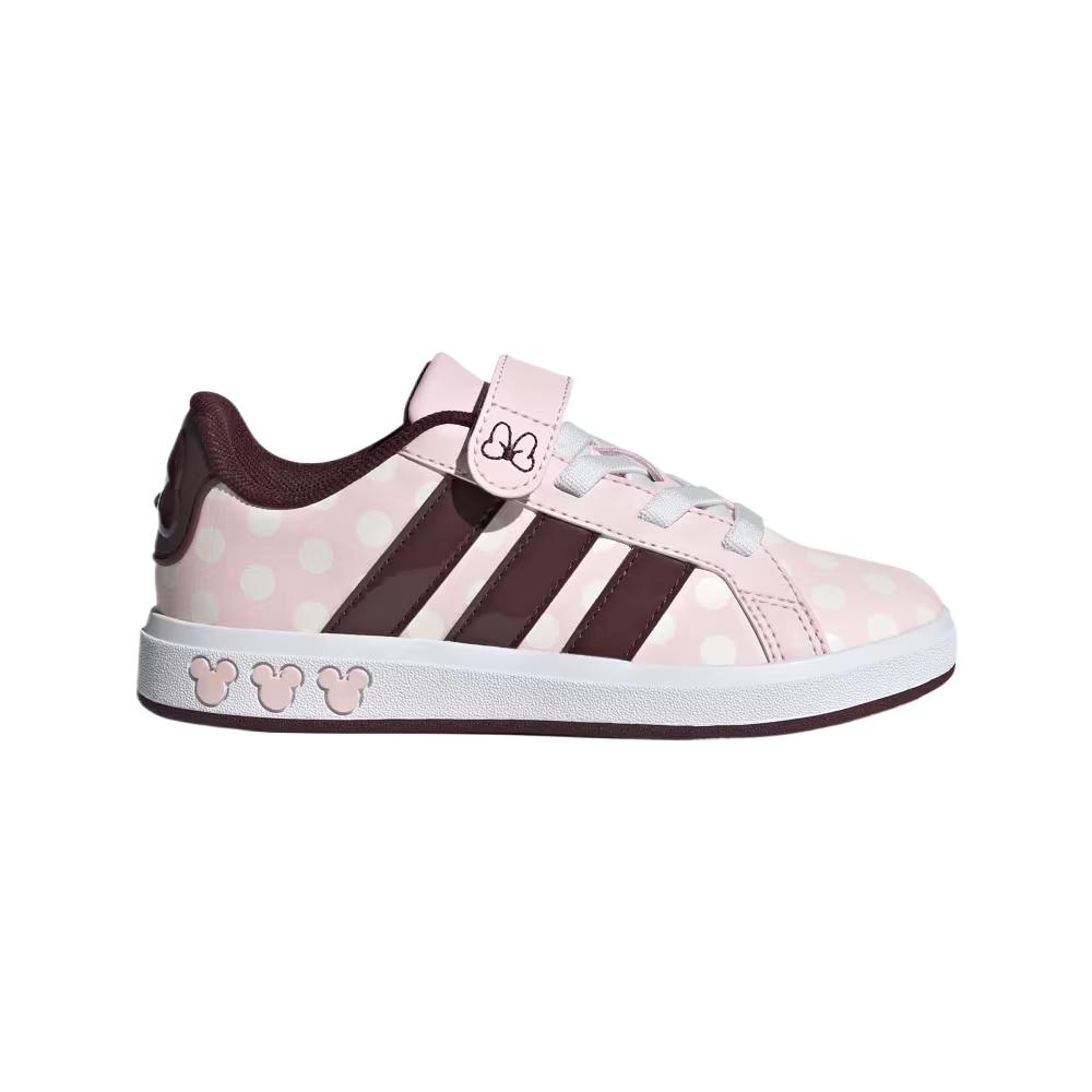 Disney X Adidas GRAND COURT Kids' Outdoor Shoes Pink White Kids' Sneakers JR8133