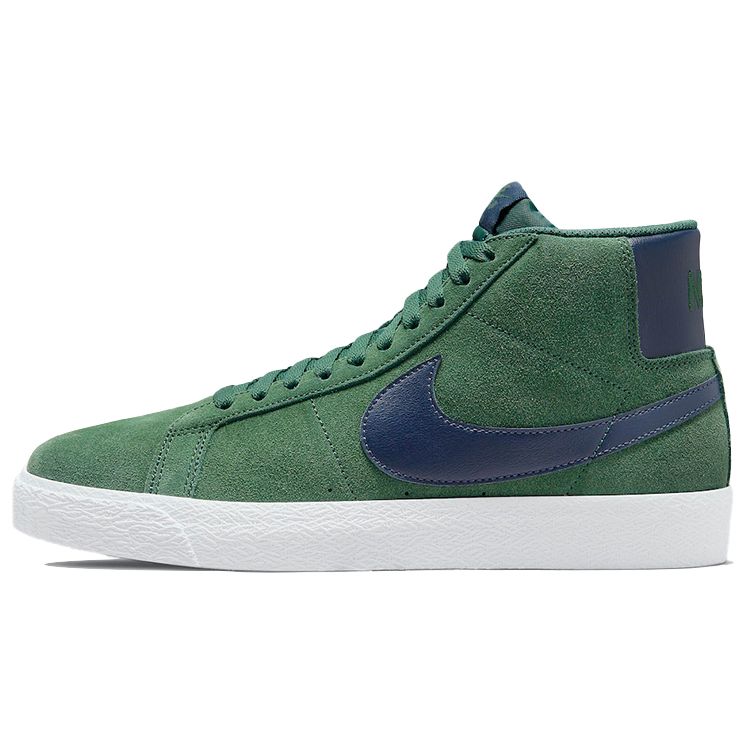 Кроссовки Nike Zoom Blazer Mid SB Noble Green Унисекс Белый Midnight-Navy 864349-302 42.5
