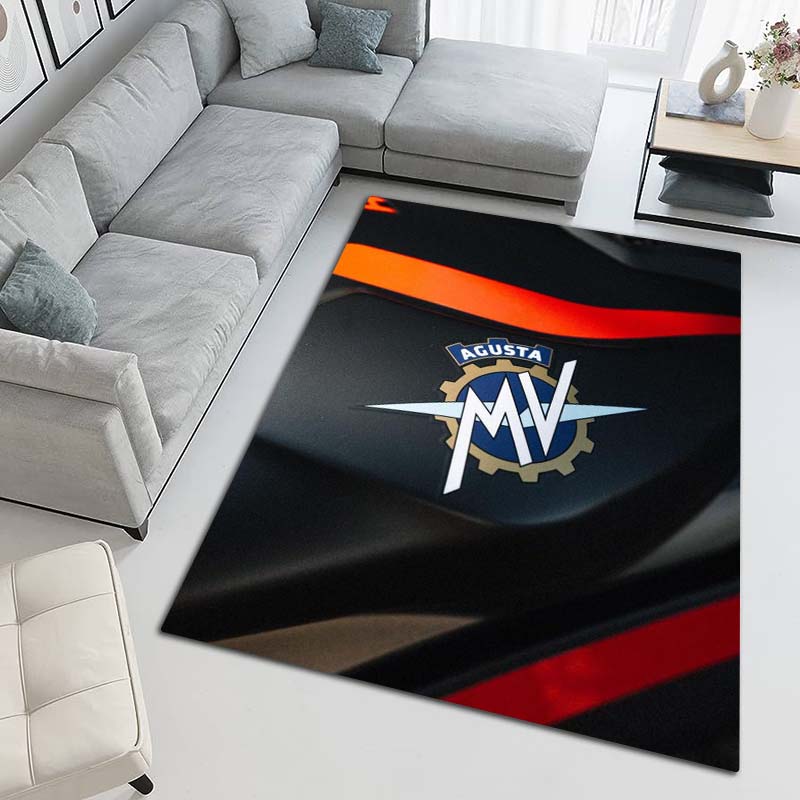 Tappetino per Porta Moto MV AGUSTA, Tappeto per Corridoio, Tappeto per Soggiorno, Tappetino per Bagno, Tappetino per Pavimento, Decorazione per la Casa Antiscivolo.