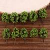 10Pcs Model Trees Ornaments Decoration Railroad Diorama Scenery Plastic Scale Scene For House Living Room Kitchen Decor