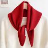 British Korean Style Niche Wool Knitted Triangular Knitted Women Headscarf Multi-functional Scarf Scarf Warm Scarf Knited