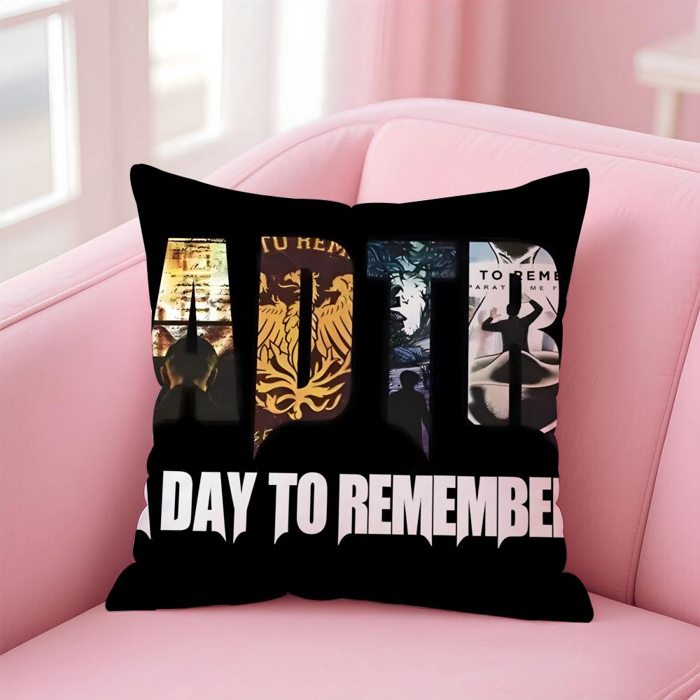 A-A Day to Remember Povlak na polštář Pohodlný oboustranný povlak na polštář Ideální do auta, na pohovku, do ložnice a nejen tam