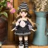 30cm BJD Toddler Princess Doll with Long Hair and Flower Accessory
