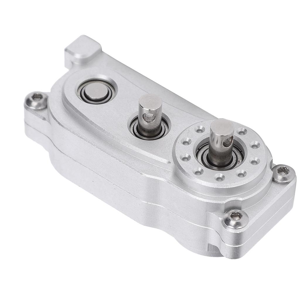 313mm Wheelbase Metal Chassis Frame Transfer Case Replacement Parts Fit for 1 10 RC Crawler CarSilver
