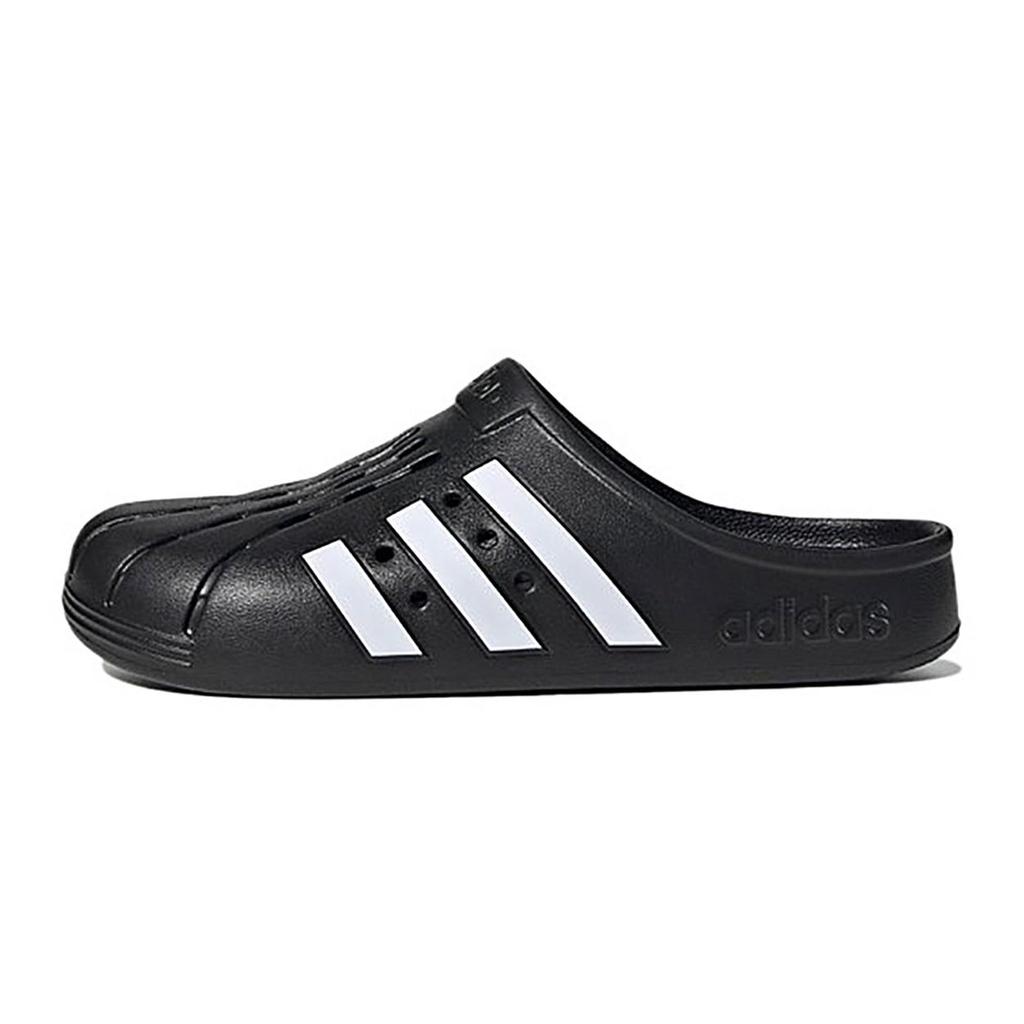 Adidas ADILETTE CLOGS Abrasion Resistant Closed Toe Slippers Unisex Black Green GZ5886(Team1311-)